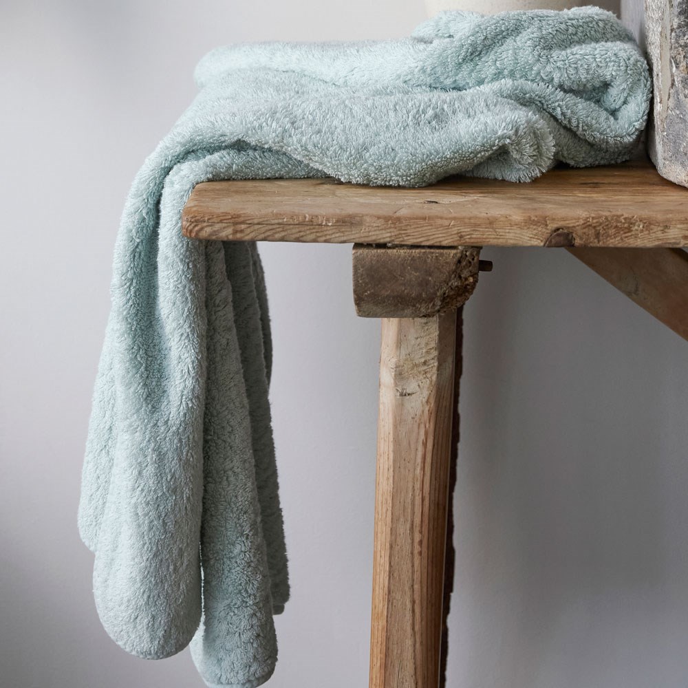 Super Pile Cotton Bath Sheet - Seafoam | George Street Linen