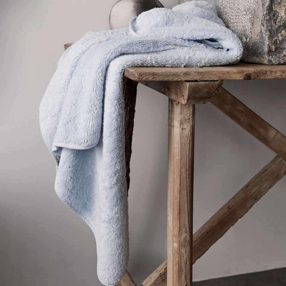 Super Pile Cotton Bath Sheet - Sky | George Street Linen