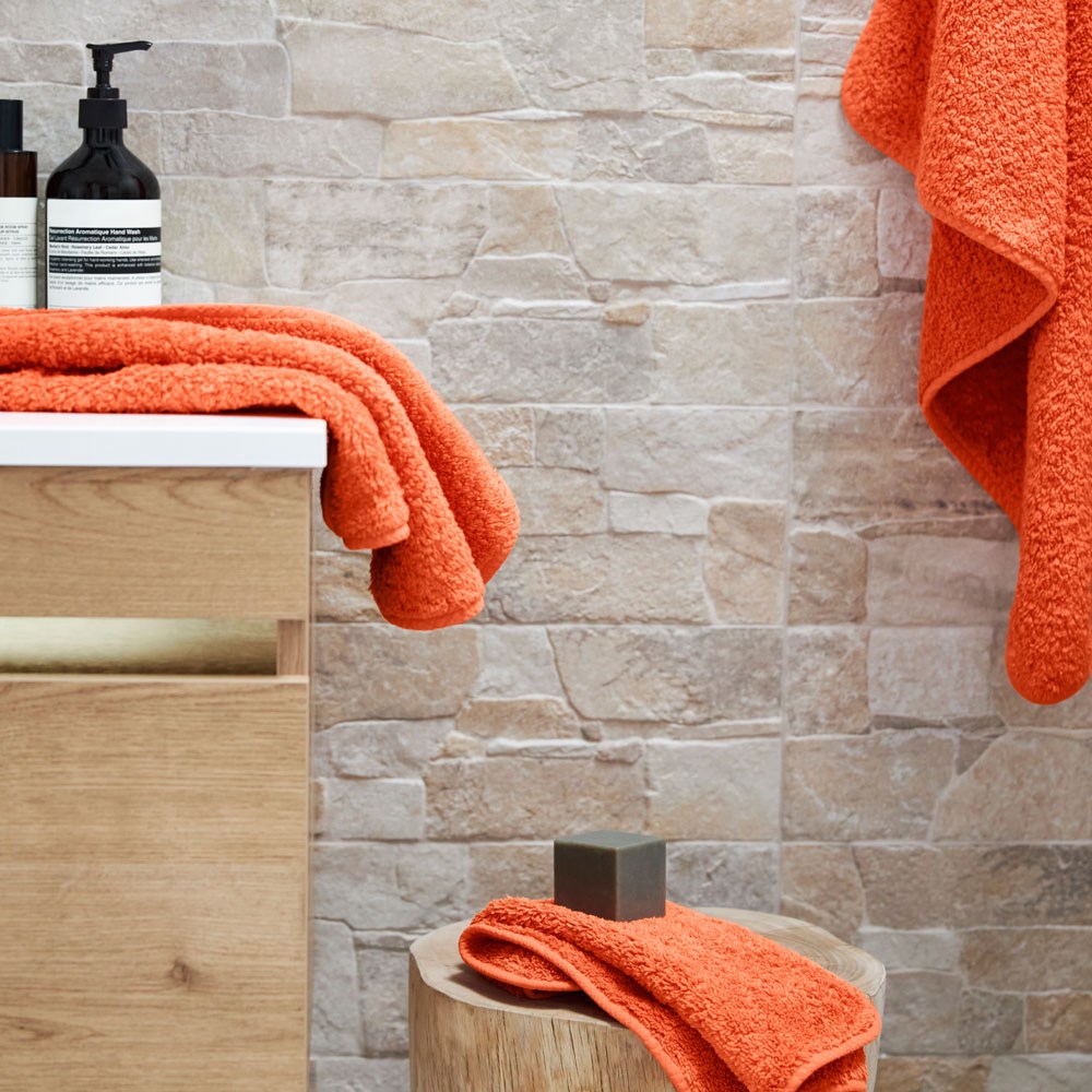 Super Pile Cotton Bath Towel - Orange | George Street Linen