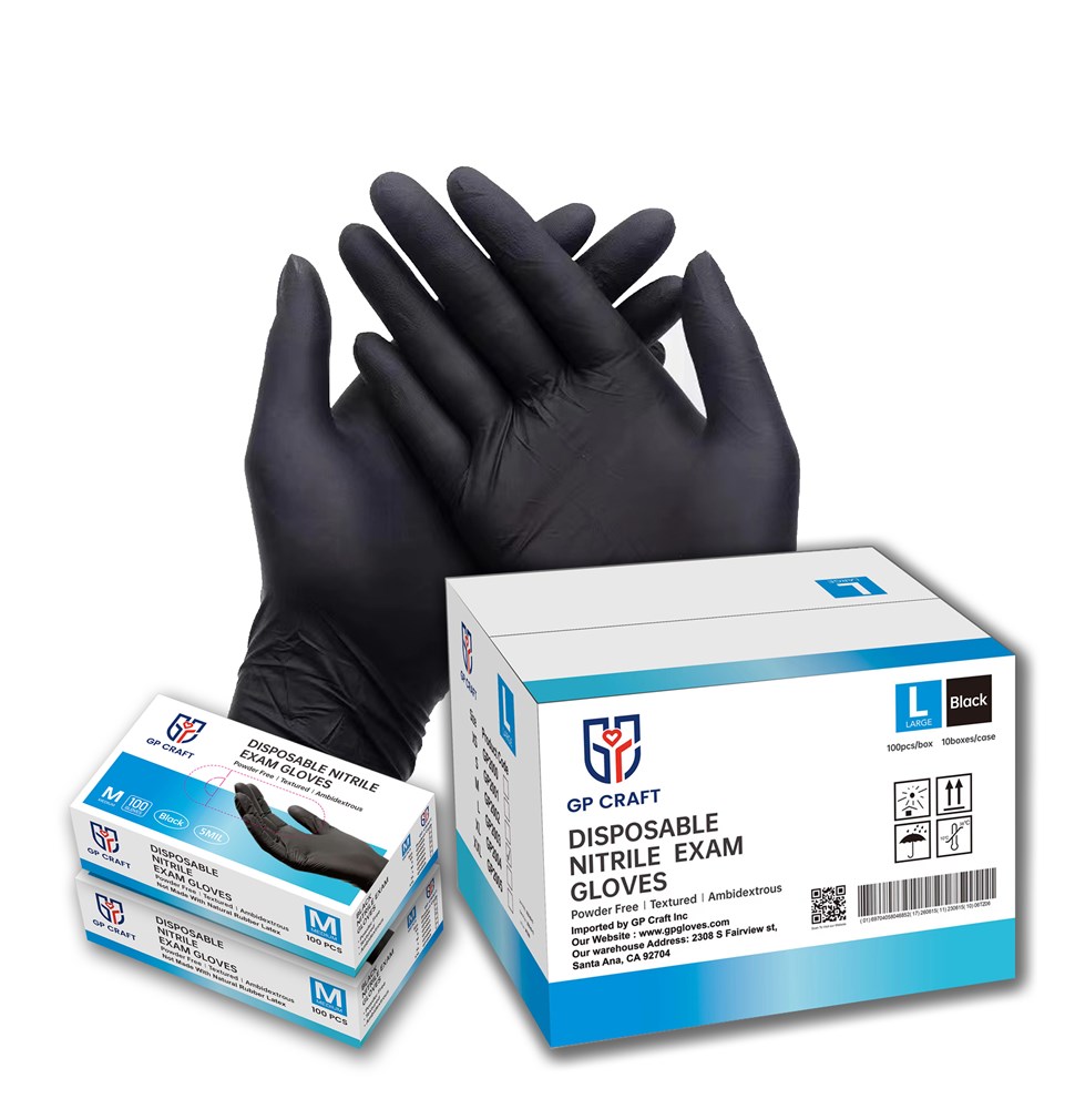 GP Craft 5mil Gloves X-Large - Black