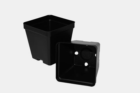T.O. Plastic 3.5-Inch Square Deep Pots