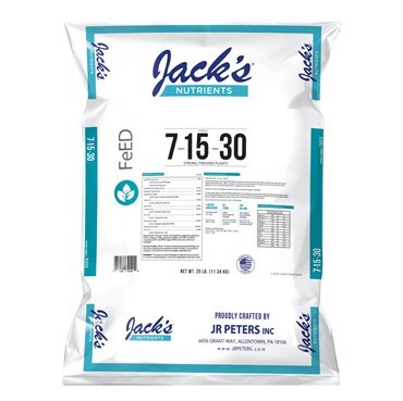 Jack's Nutrients 7-15-30 Finish - 25 lb