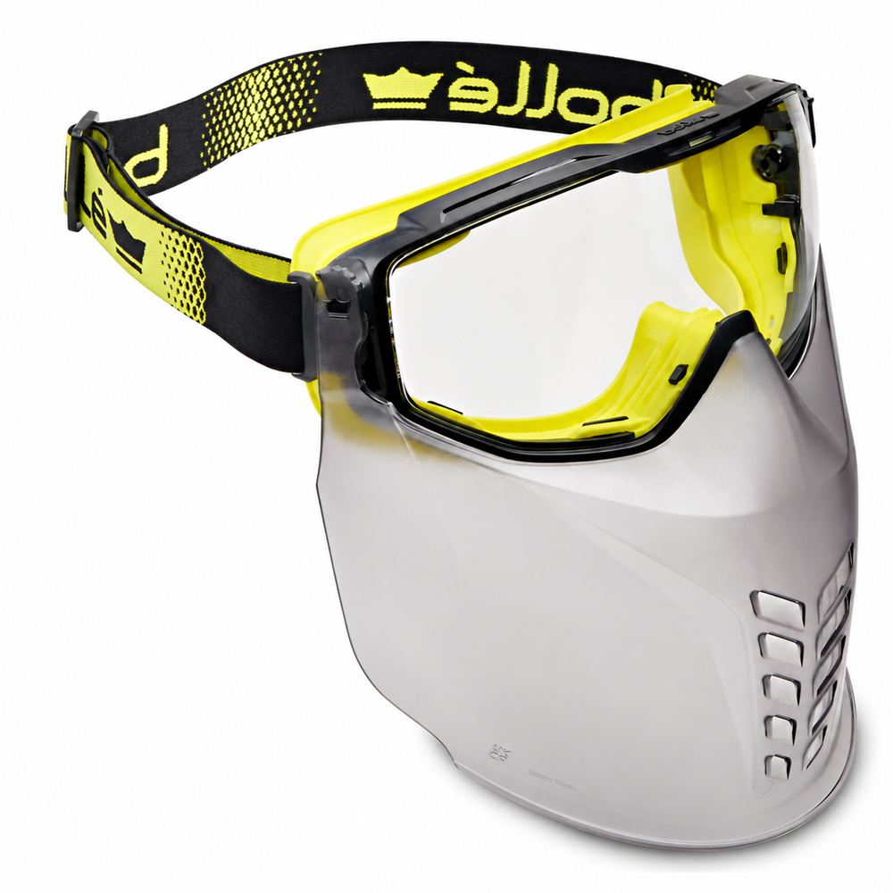 Bolle Universal Goggles with Visor Attachment - Black and Yellow