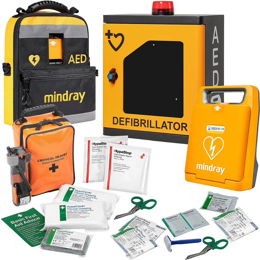 C1A Fully Auto AED and  Bleed Control Indoor Cabinet  Bundle