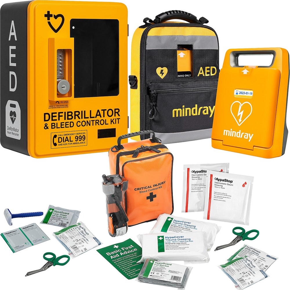 C1A Fully Auto AED and  Bleed Control, Outdoor Cabinet  Bundle