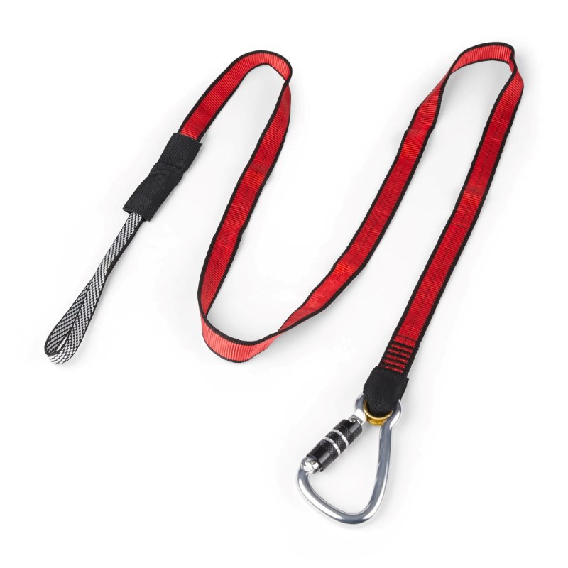 GRIPPS- Webbing Tether Heavy-Duty Dual-Action Carabiner - 15.9kg / 35lb