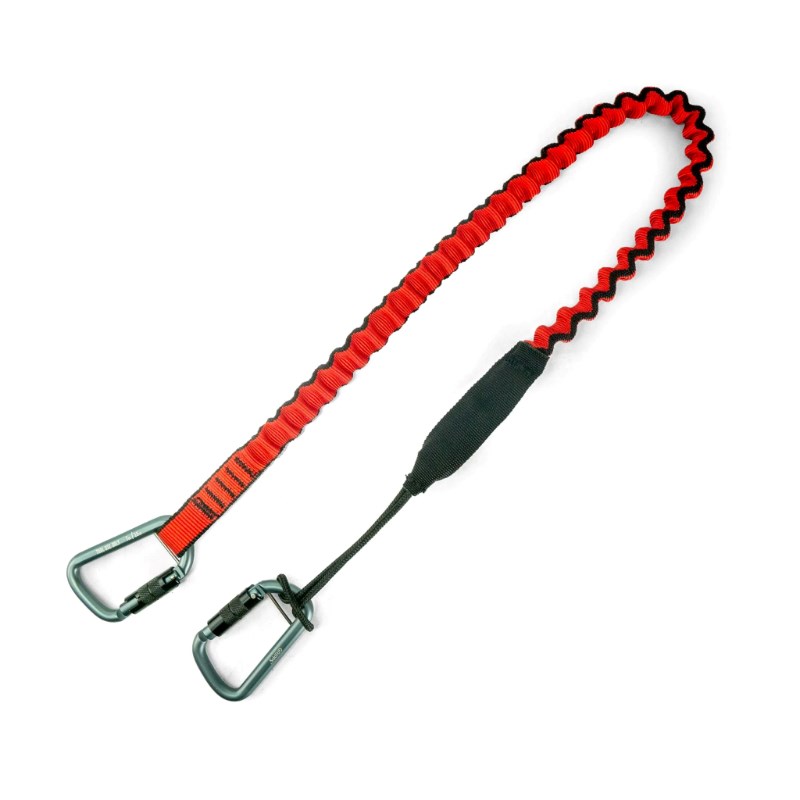 GRIPPS- Bungee Tether Two Dual-Action Carabiners - 7kg / 15lb
