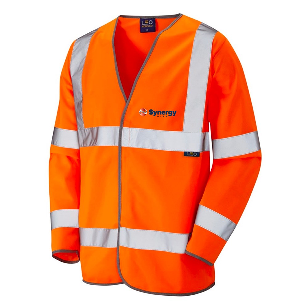 Long Sleeved High Visibility Waistcoat c/w Synergy Logos 