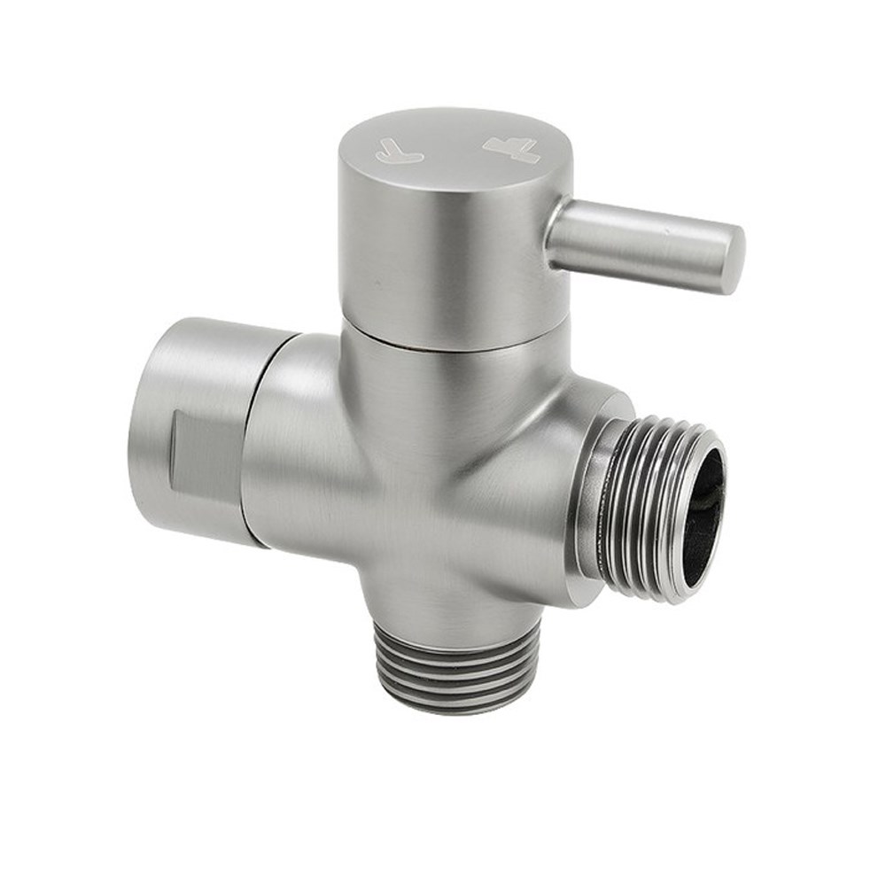 Brushed Nickel Bidet Diverter