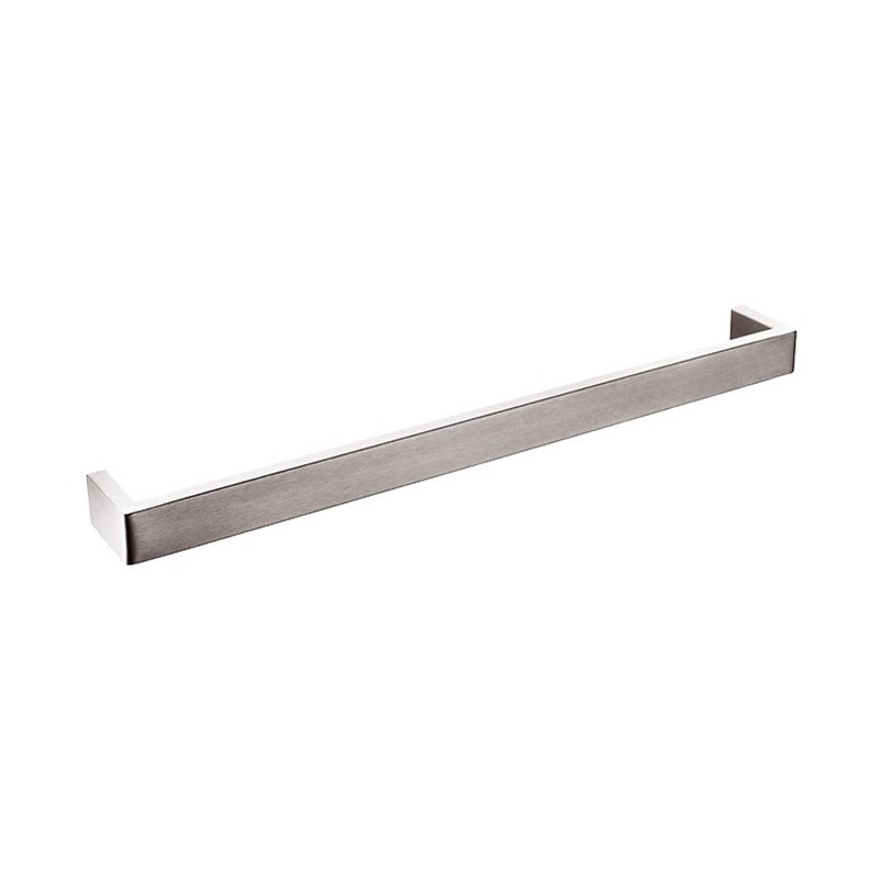 IVANO - 600mm Brushed Nickel Single Towel Rail
