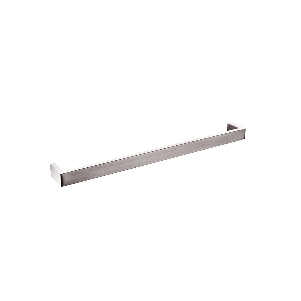 IVANO - 600mm Brushed Nickel Single Towel Rail - Image 2