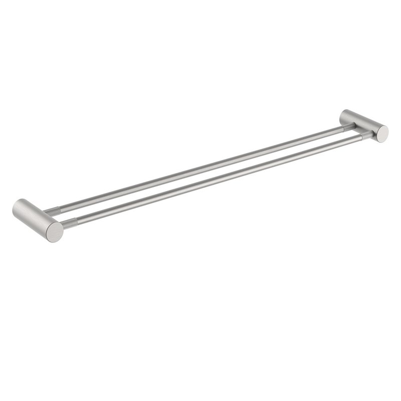 CADDENCE - 600mm Brushed Nickel Double Towel Rail