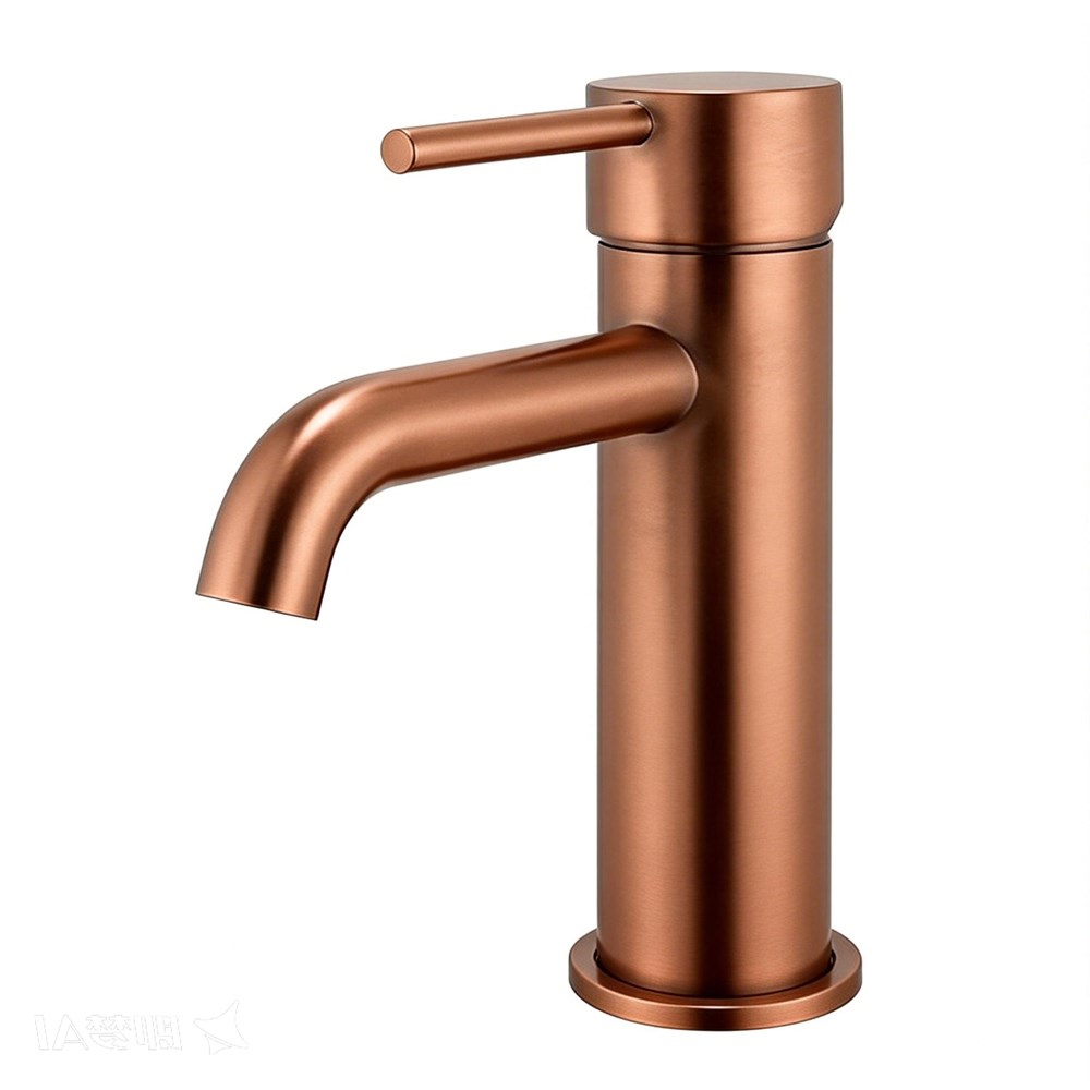 LUCID PIN - Brushed Copper Basin Mixer