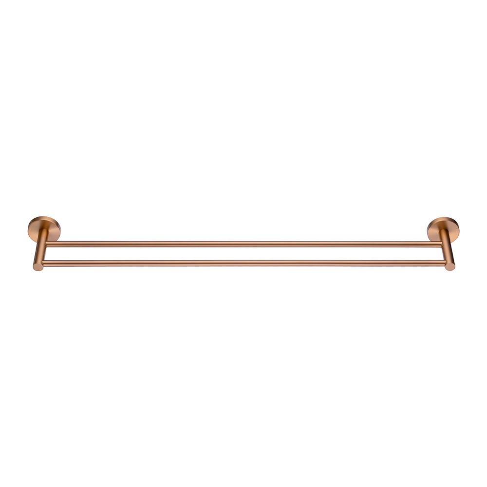 LUCID PIN - Brushed Copper Cuttable Double Towel Rail - Image 6