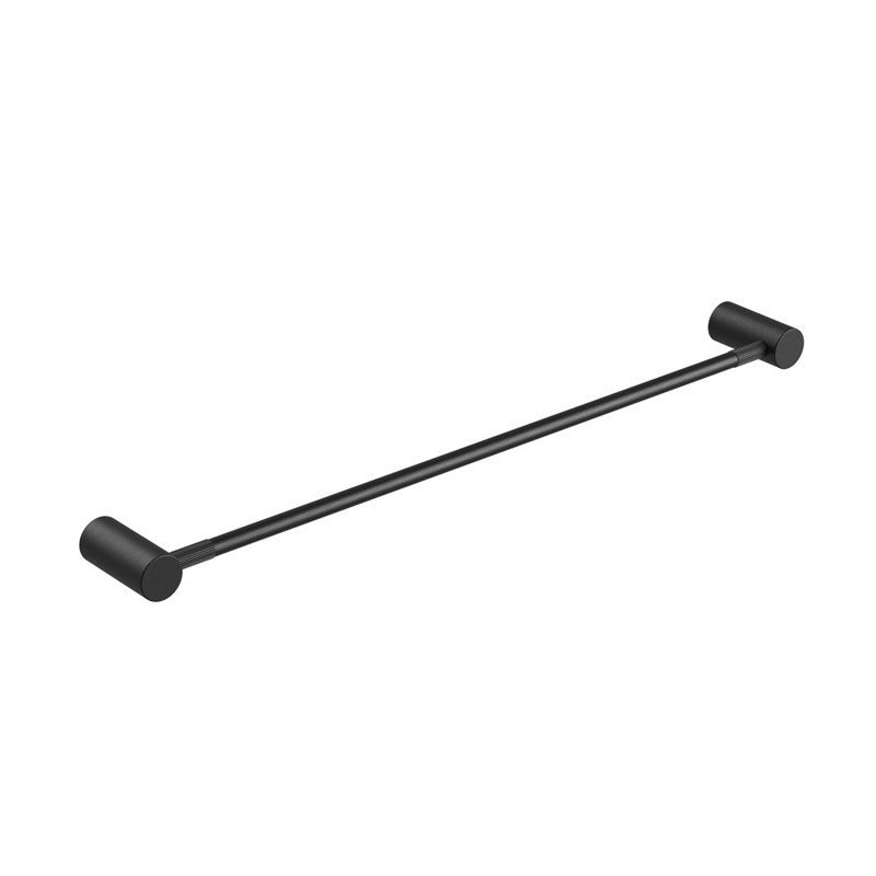 CADDENCE - 600mm Brushed Gunmetal Single Towel Rail