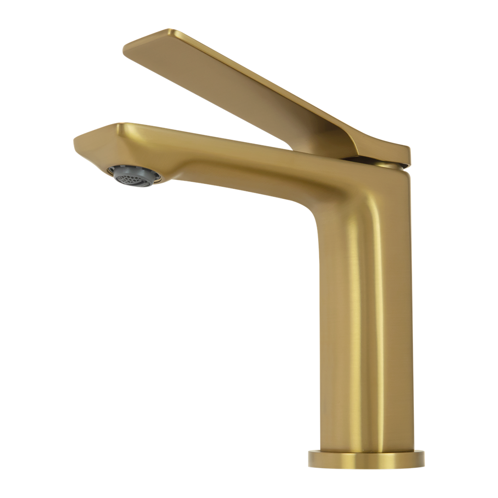 RUSHY - Brushed Brass Basin Mixer - Image 2