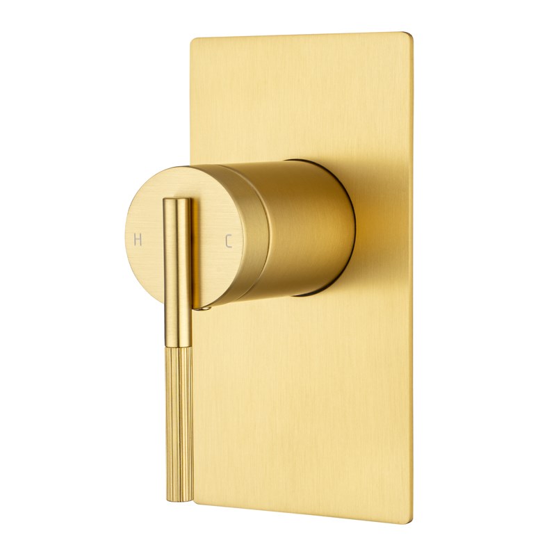 CADDENCE Series Brushed Brass Wall Mixer