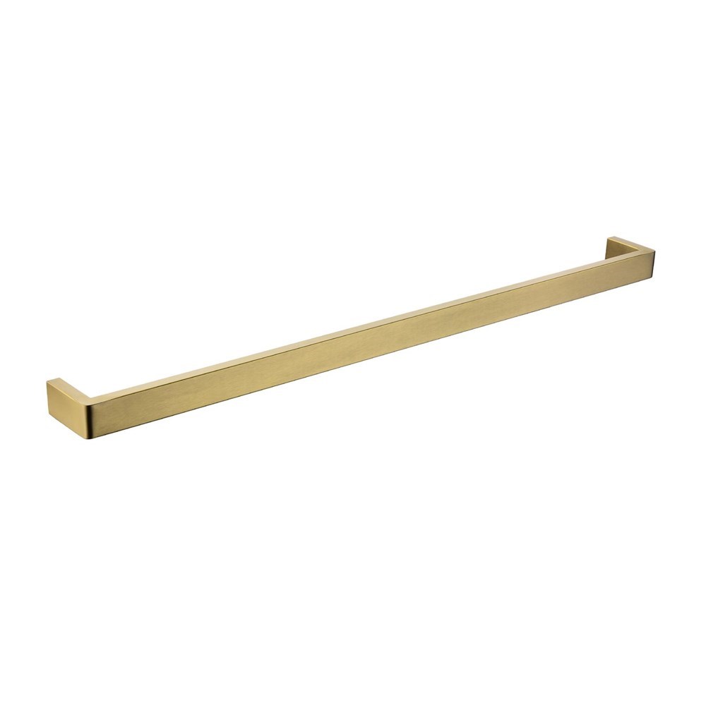 IVANO - 800mm Brushed Brass Single Towel Rail