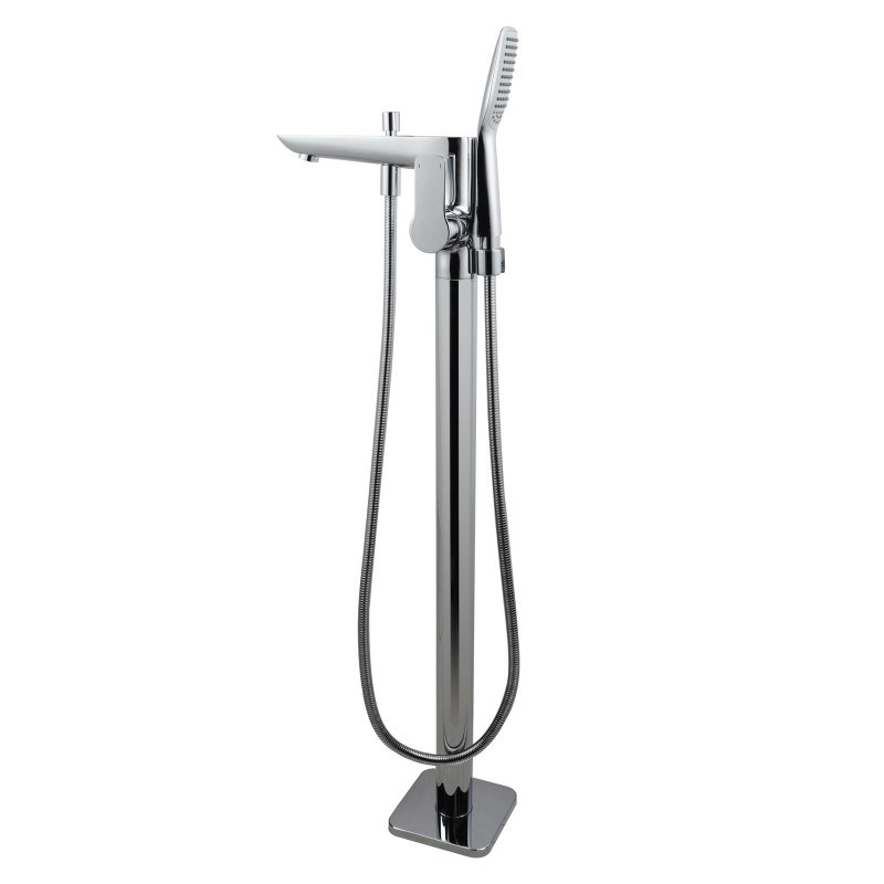 Chrome Freestanding Tap with Handheld Shower