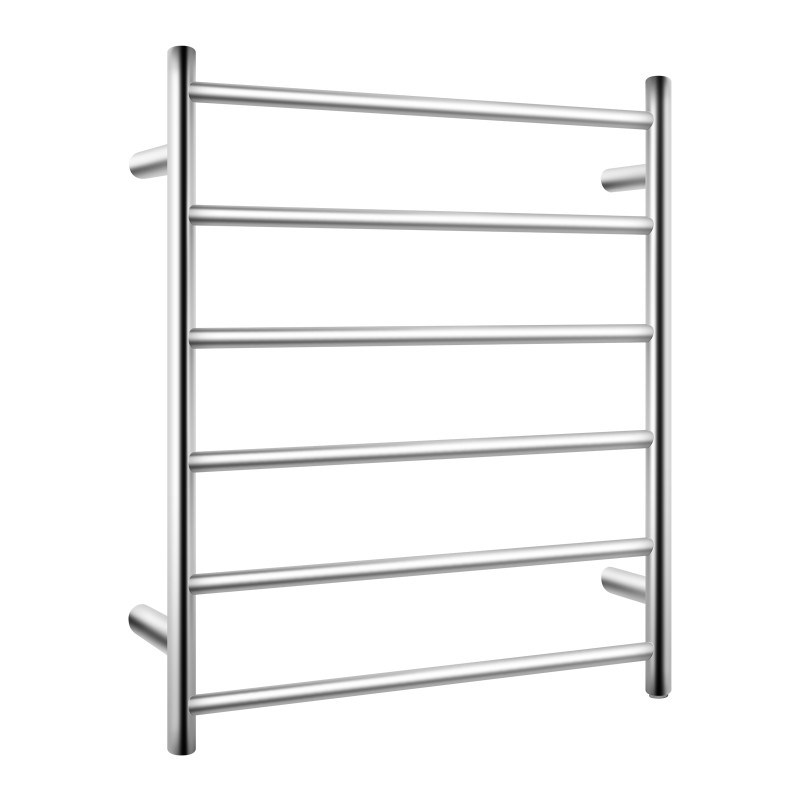 Chrome Heated Towel Rack 6 Bars