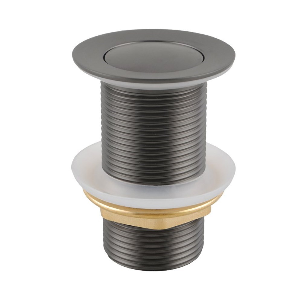 Gunmetal Pop Up Waste No Overflow