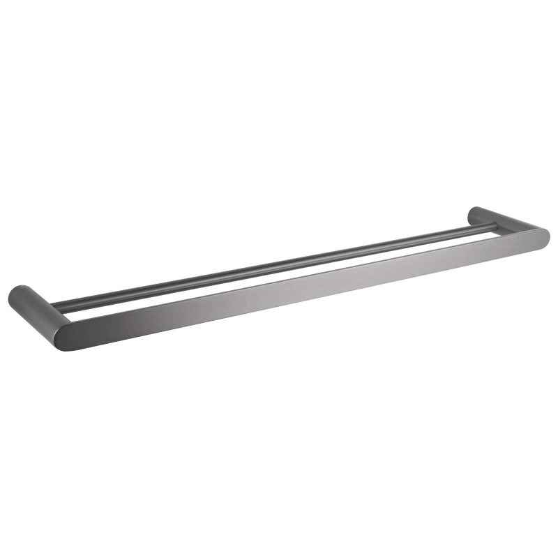 RUSHY - 800mm Gunmetal Double Towel Rail