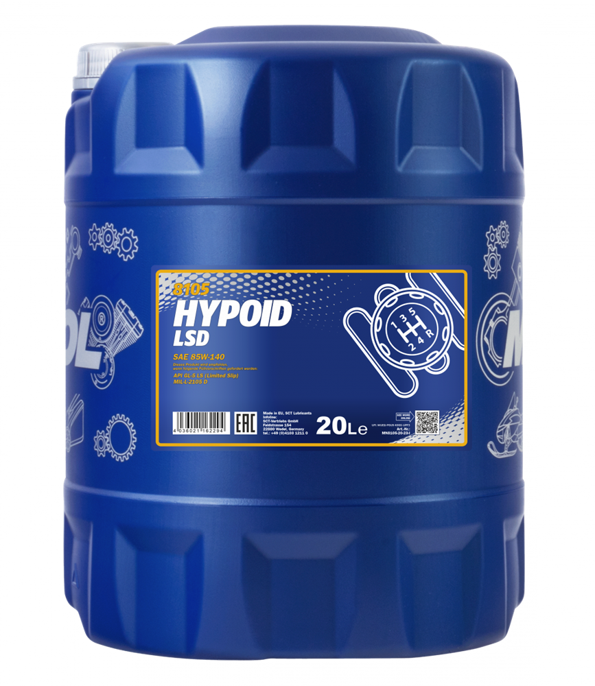 MANNOL 8105 20L HYPOID LSD 85W-140 GL5