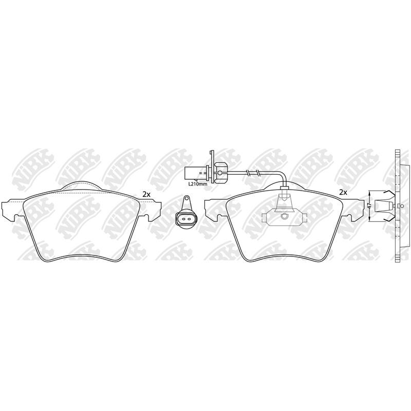 NIBK Pads PN0340W
