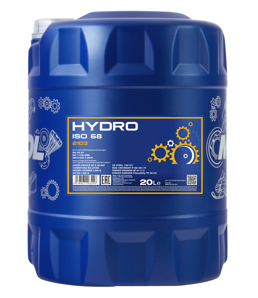 MANNOL 2103 20L MANNOL Hydro ISO 68
