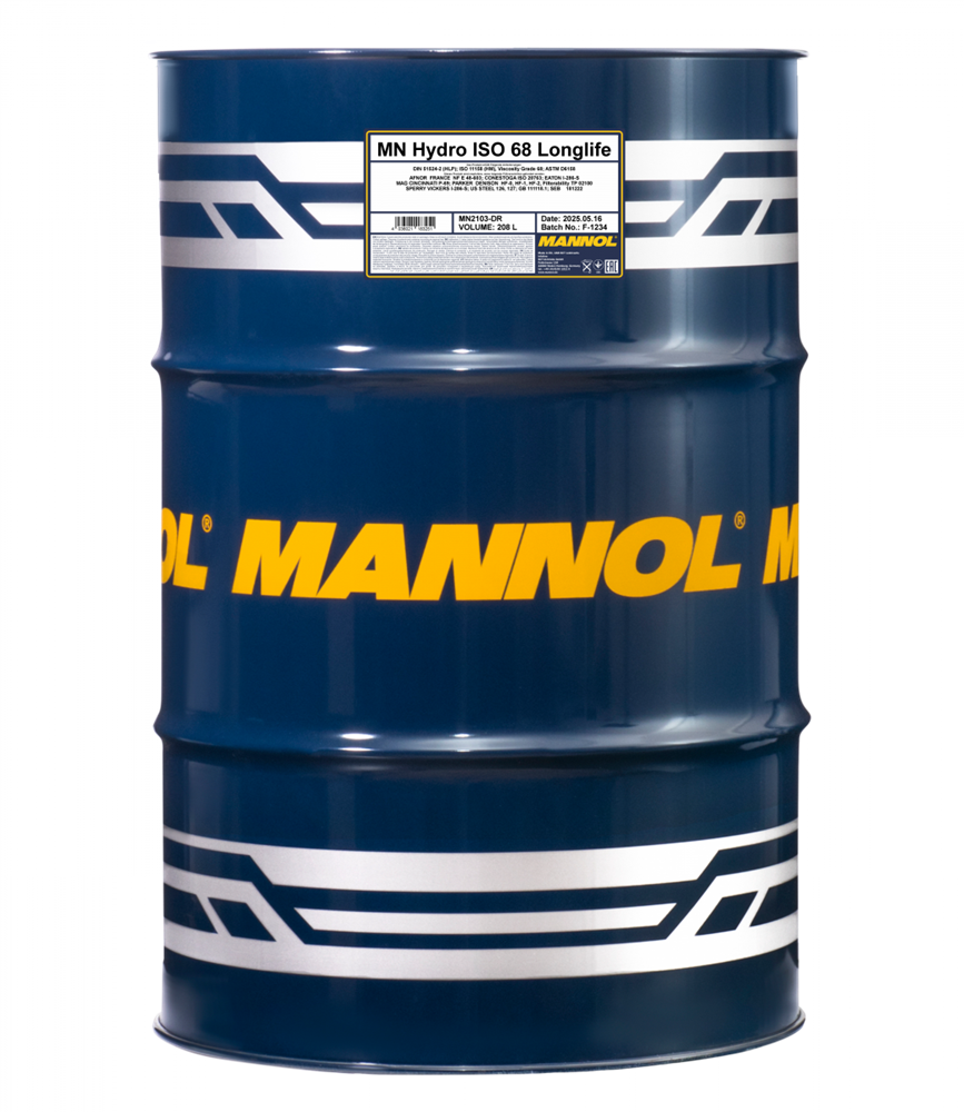 MANNOL 2103 208L MANNOL Hydro ISO 68