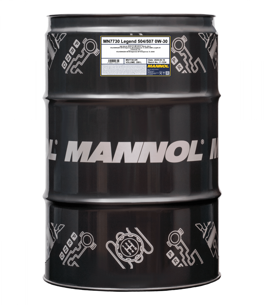 MANNOL 7730 208L Legend 504/507 0W-30