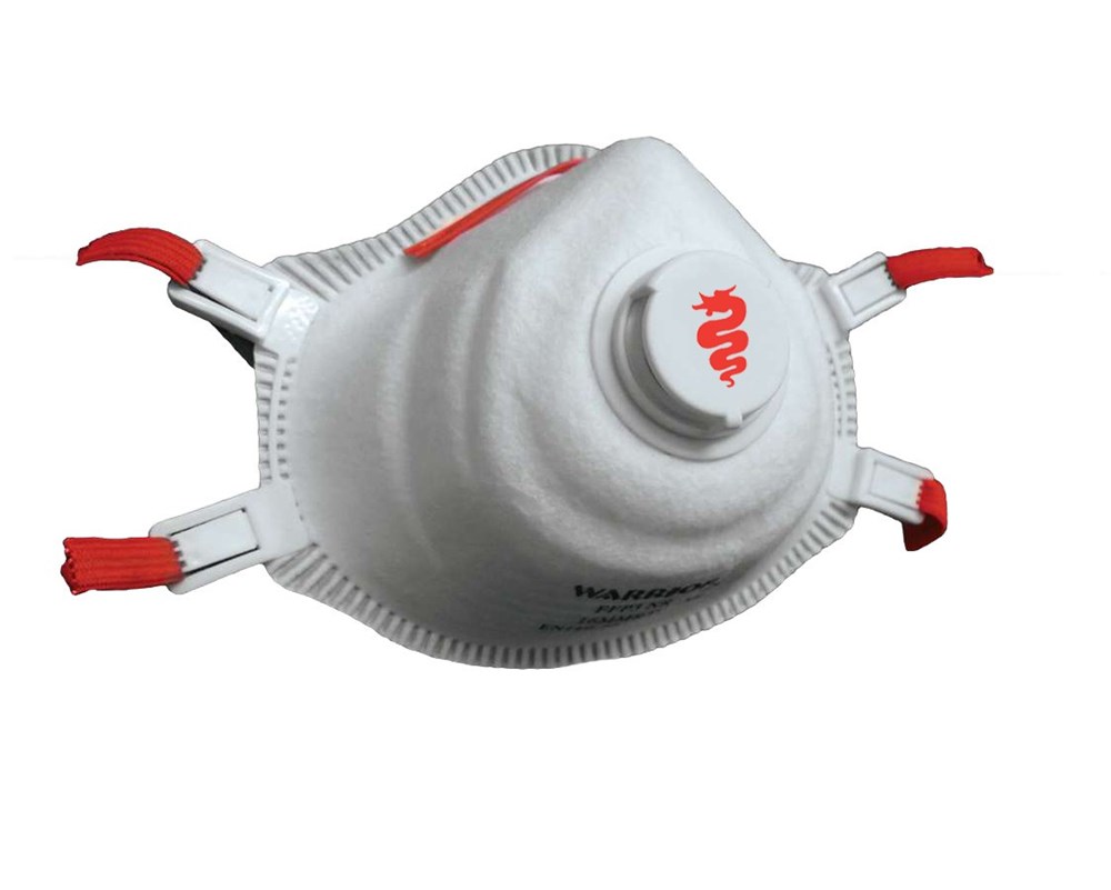 Warrior FFP3 Moulded Respirator (Valved) Box of 5 - Dust Only