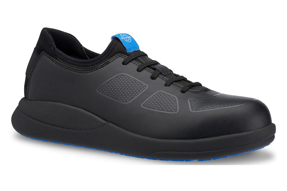 Transform Safety Toe microfibre steel toe cap trainer, Black Upper/Black Sole, with Modular Insole Technology
