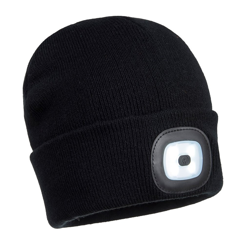 Beanie with rechargeable LED Light