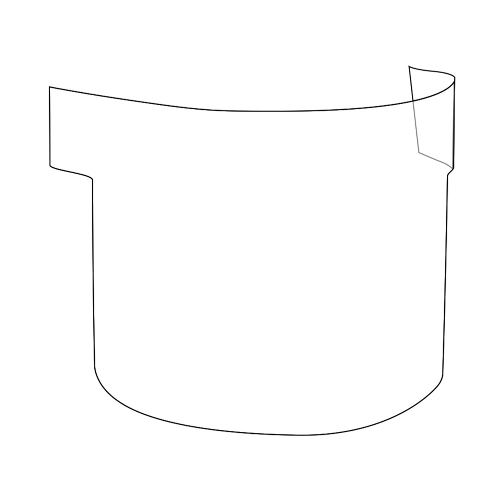 Peel Off Polycarbonate Visor Cover - Pack of 10