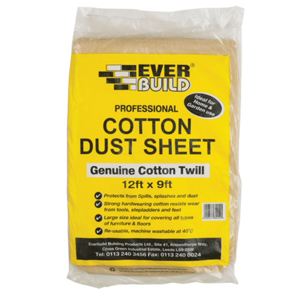 Cotton Dust Sheets 12ft x 9ft
