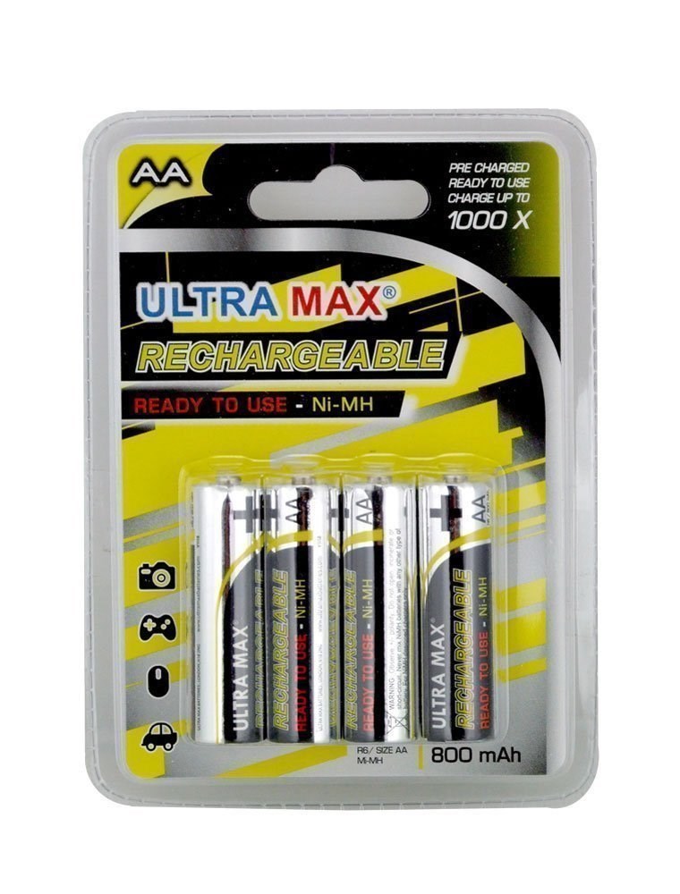 Rechargeable AA Batteries (Pack of 4)
