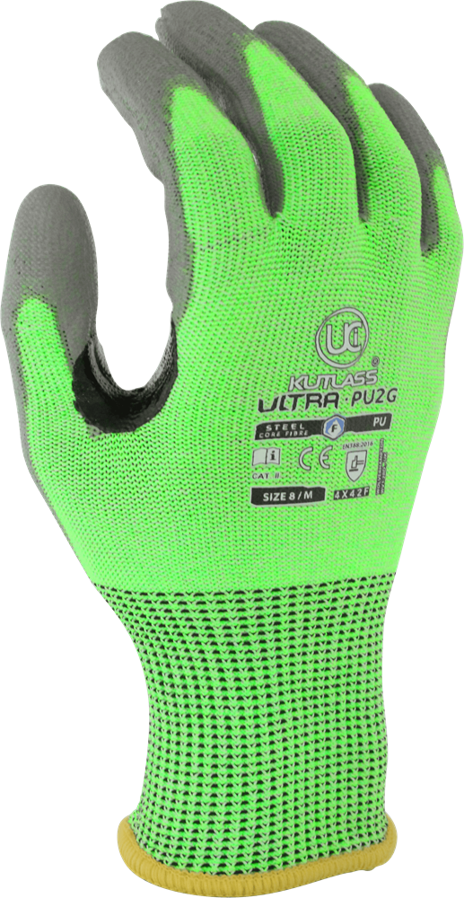 Cut Resistant Grade F Gloves with PU Palm Coating (4X42F)