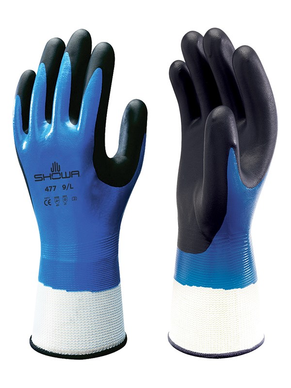 Showa Oil Resistant, Waterproof Nitrile Foam Grip Glove (4231) with cold protection