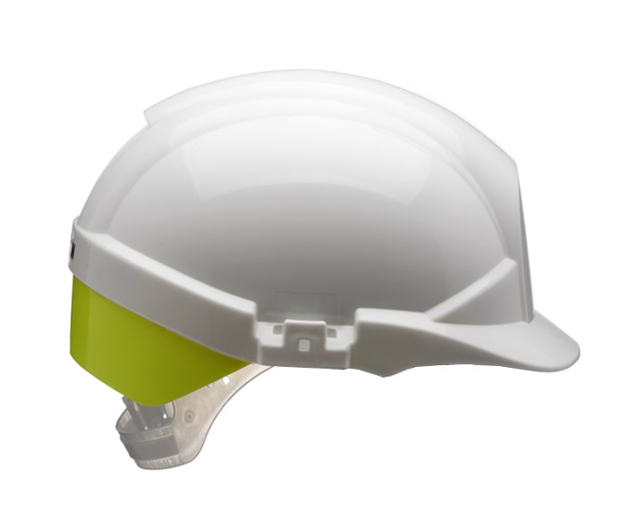 Reflex Safety Helmet with Silver Flash and Wheel Ratchet Vented