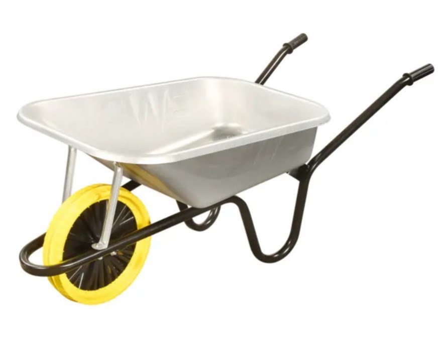 90LT Builders Wheelbarrow with Puncture Proof Tyre