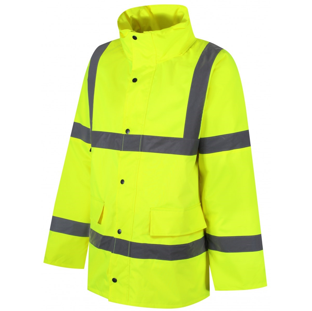 Waterproof High Visibility Lined Traffic Jacket