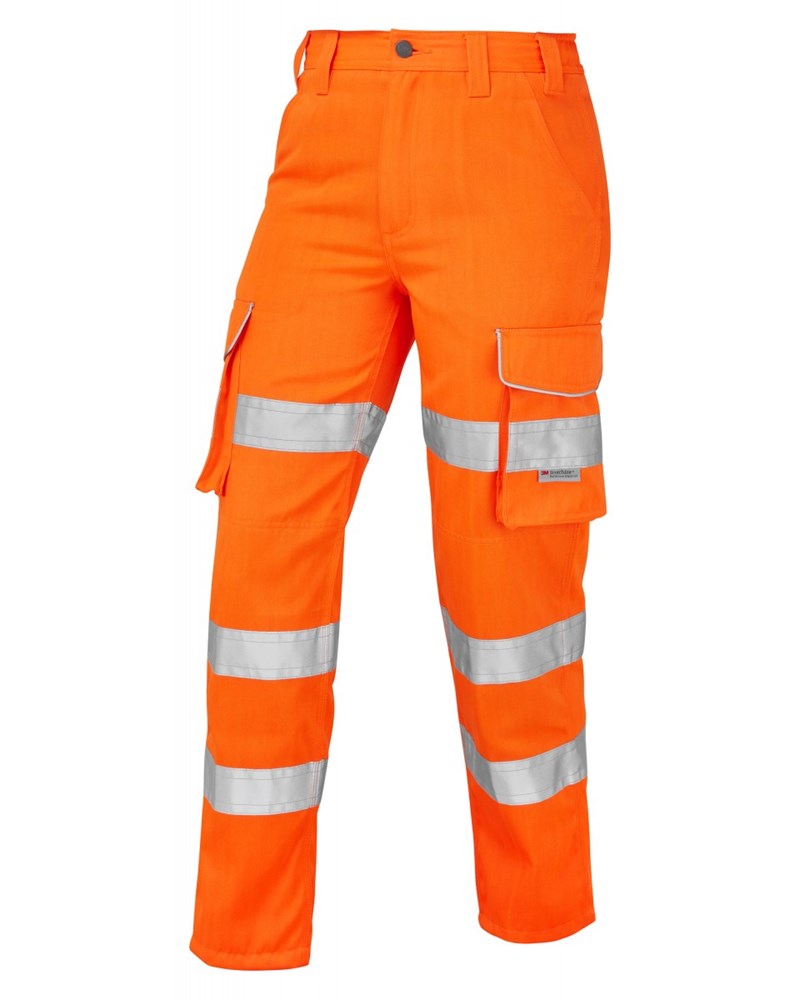Ladies High Visibility Poly cotton Cargo Trouser