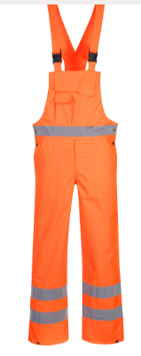 Hi-Vis Breathable Rain Bib and Brace