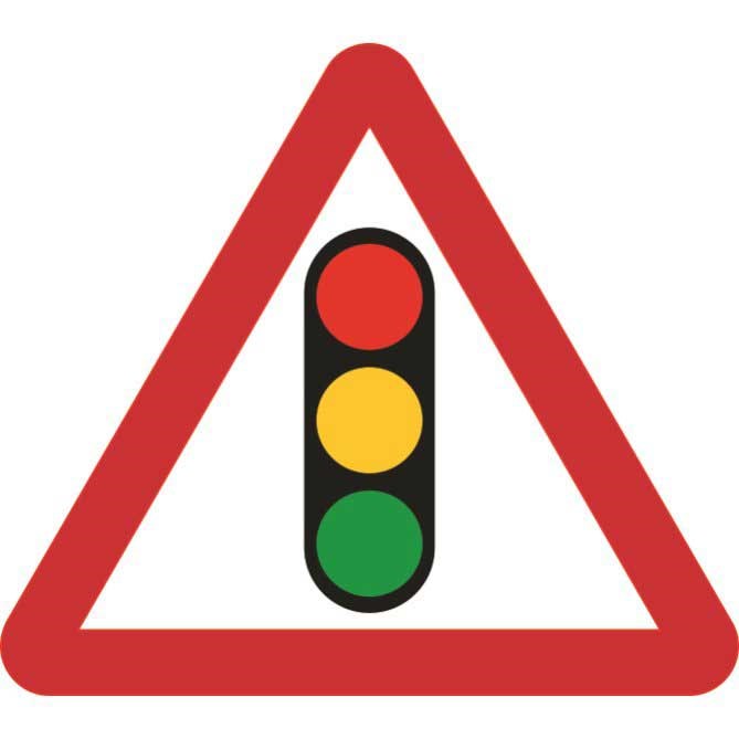 Traffic Lights Triangle Sign