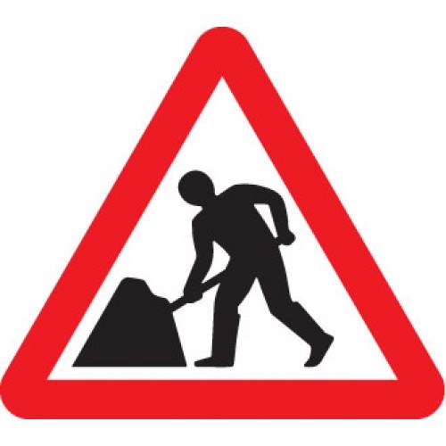 Men at Work Triangle Sign