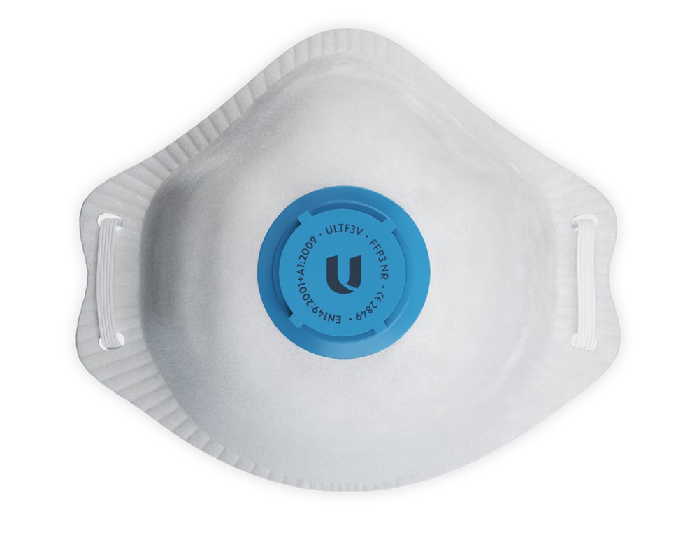 Ultimo Disposable FFP3 Mask (Valved) Box of 10 - Dust Only