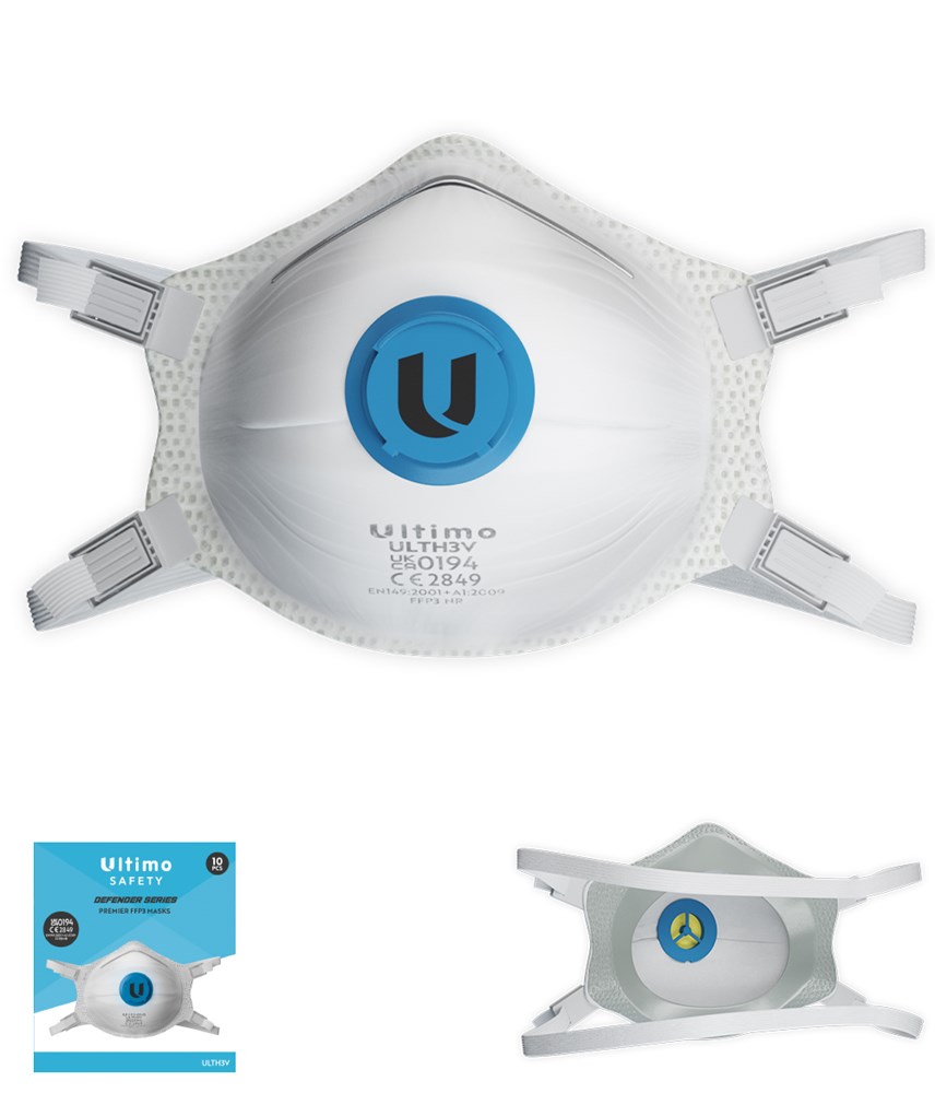 ULTH3V Valved  FFP3 Mask 10pk
